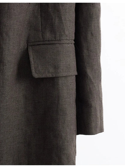 Simple and Understated~ One-Button Women's Blazer, Thin Spring/Summer Suit, New Casual Commuter Jacket, Loose Fit