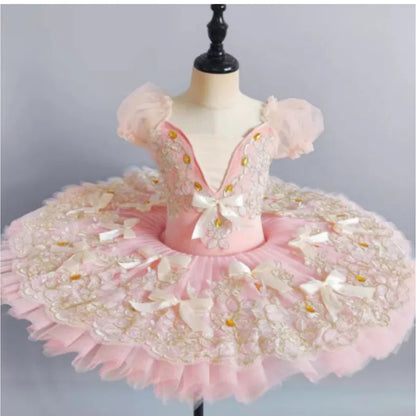 Summer Kids Ballet Dress Girls Children Clothes Princess Dress Women Ballet Tutu Dance Costumes Mother Daughter Outfit Vestido
