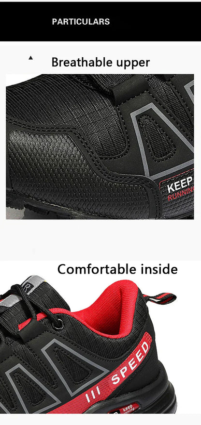 Hiking Shoes Men's Outdoor Rubber-Soled Non-Slip Tactical Training Shoes Lightweight Comfortable Hiking Travel Sports Shoes Men