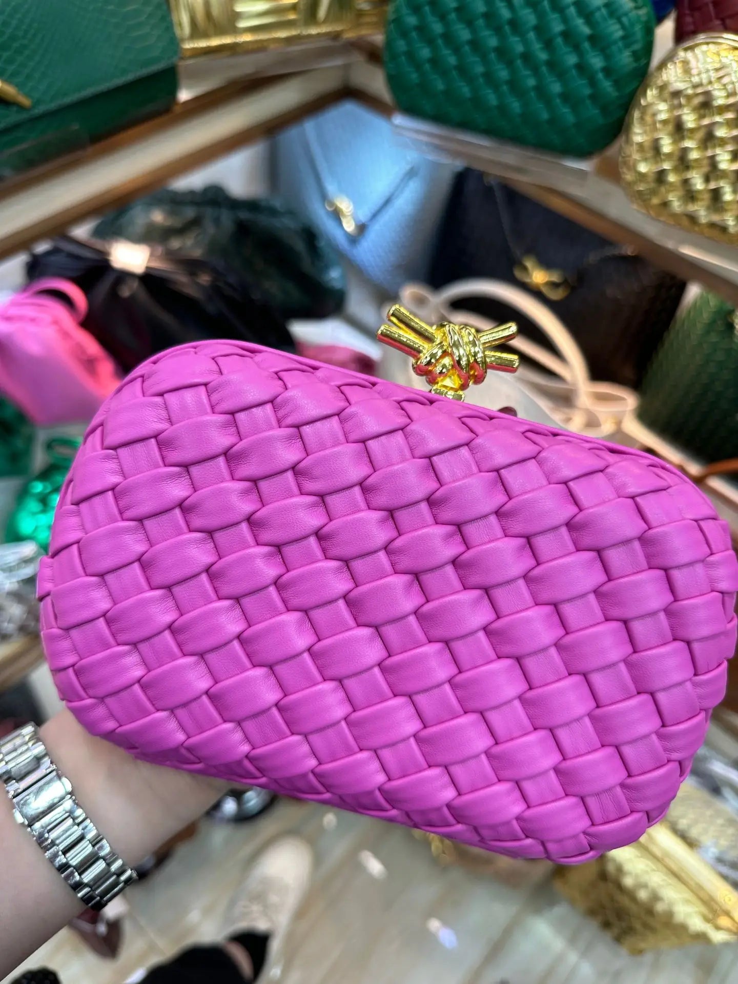 Elegant Box Shaped Dinner Clutch Crossbody Bag for Women Fashionable Chain Strap Handbag Retro Style Leather Handbag