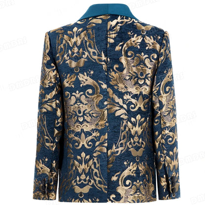 Luxury 4-Piece Set Suit Set for Boys 3-14 Years, Slim Fitting Jacket Vest Pants Bow-tie, Wedding Dresswear for Chidren In Stock