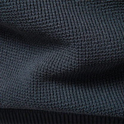 Raglan Sleeve Polo Shirt Men Henley Collar Solid Color Long Sleeve Heavyweight Cotton Business Casual Autumn Winter