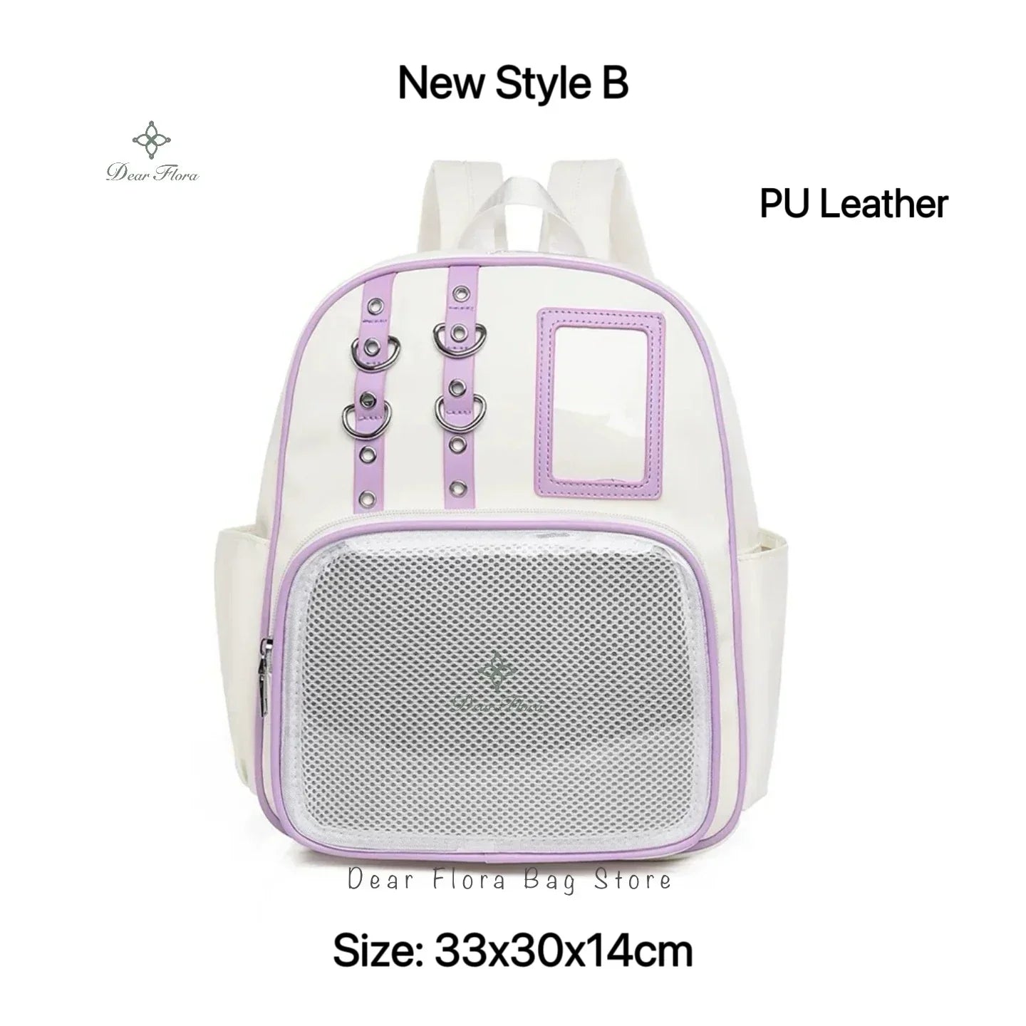 Cute Mini Backpack Women Kawaii Ita Bag Sweet Girl Transparent Rucksack DIY Personality Display Knapsack Lolita Shoulder Bag