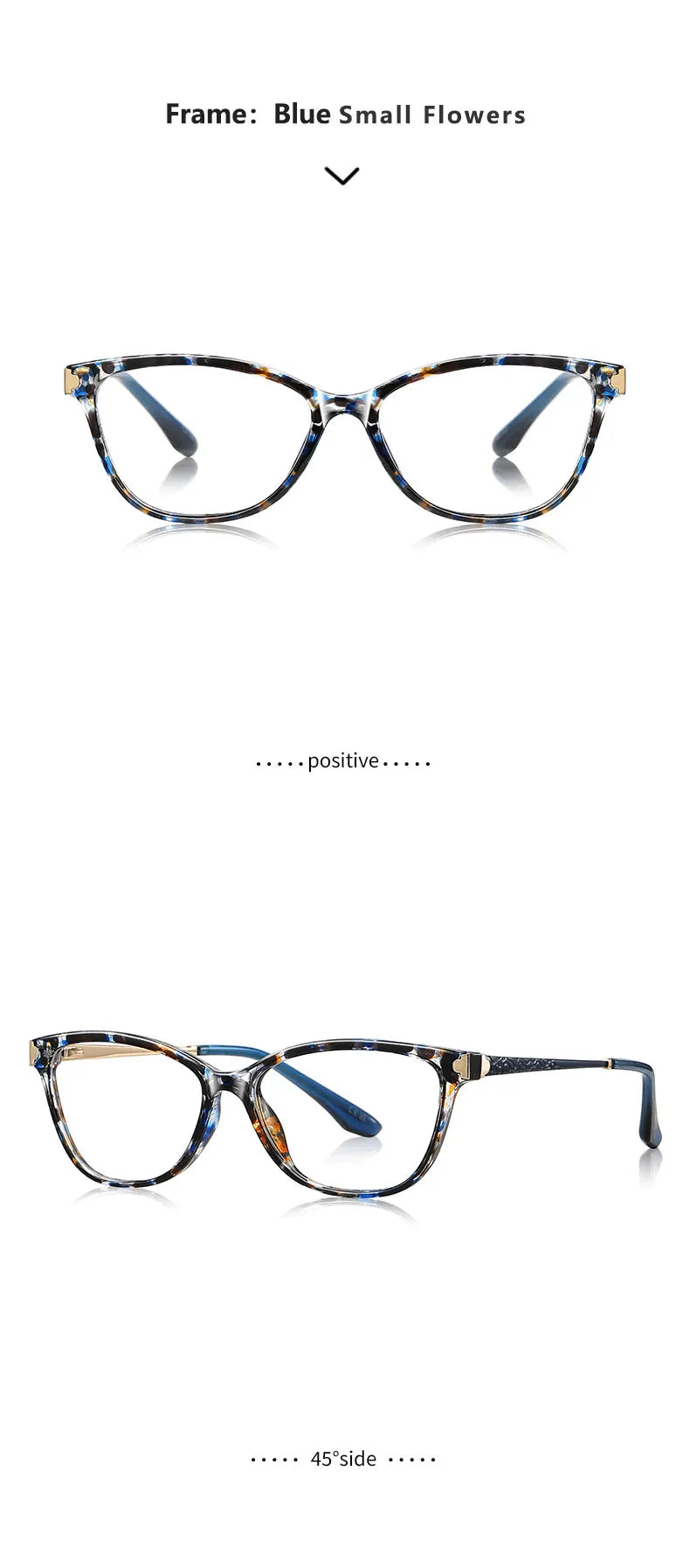 Classic Square Anti Blue Light Blocking Reading Glasses Women Prescription Glasses Computer Lightweight Eyeglasses LS231