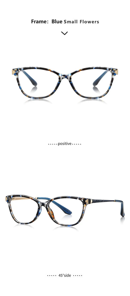 Classic Square Anti Blue Light Blocking Reading Glasses Women Prescription Glasses Computer Lightweight Eyeglasses LS231