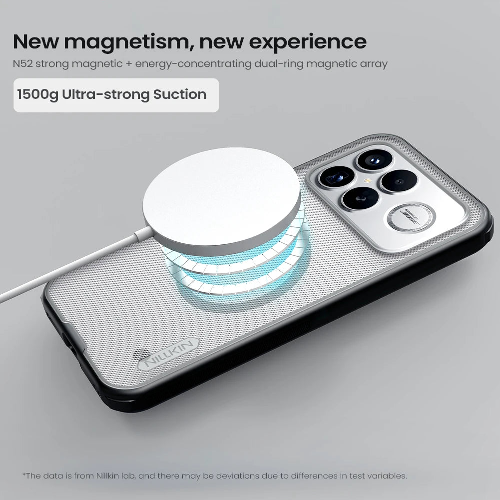 جراب حماية Nillkin Magnetic Super Frosted Shield Pro Magsafe كامل لهاتف Xiaomi Poco F8 Ultra