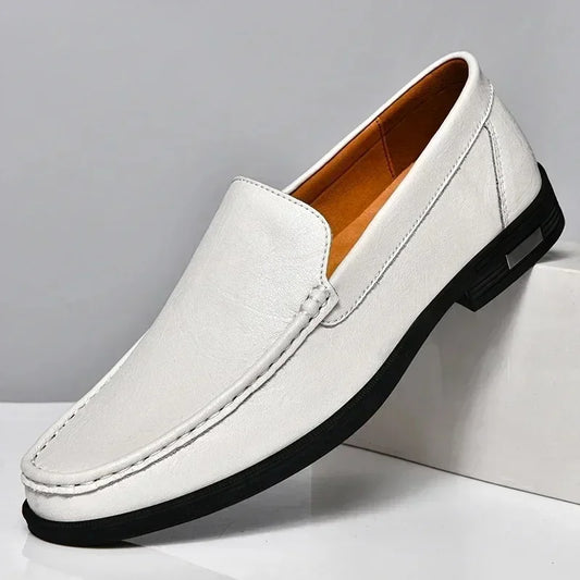 Genuine Leather Men's Shoes Classics Business Dress Shoes Moccasins Slip on Loafers Driving Shoes for Men Casual Shoe Big SIze48