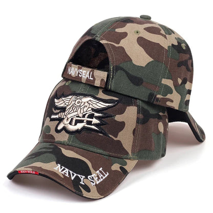 Unisex Seal Assault Team Embroidery Baseball Caps Spring and Autumn Outdoor Adjustable Casual Hats Sunscreen Hat