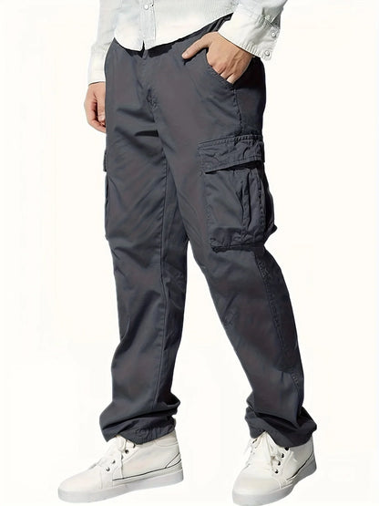 2026 Amazon Summer New Men's Work Pants European and American Independent Station Drawstring Multi Pocket Casual Pants