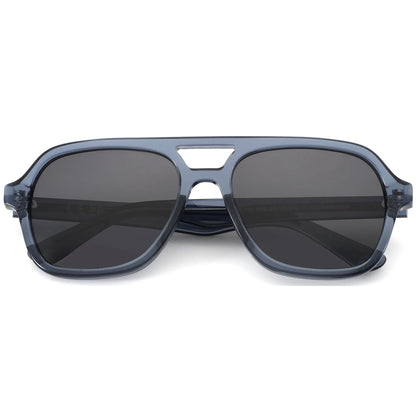 Acetate Pilot Polarized Prescription Sunglasses For Women Double Bridge UV400 Myopia Protection Grade Shade