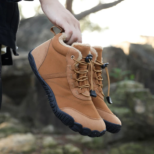 VENOCON PINGKEE Wide ToeBox Barefoot Casual Shoes Men Women Minimalist Winter Snow Thermal Feet Boots Sneakers Footwear Man
