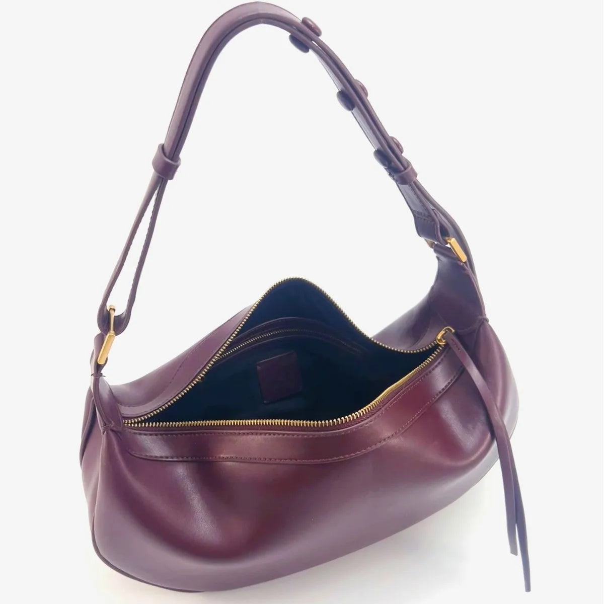 Dumpling Crescent Armpit Bag for Women Large Capacity Shoulder Bags FashionPU Leather Crossbody Bags Trendy Purse Handbag
