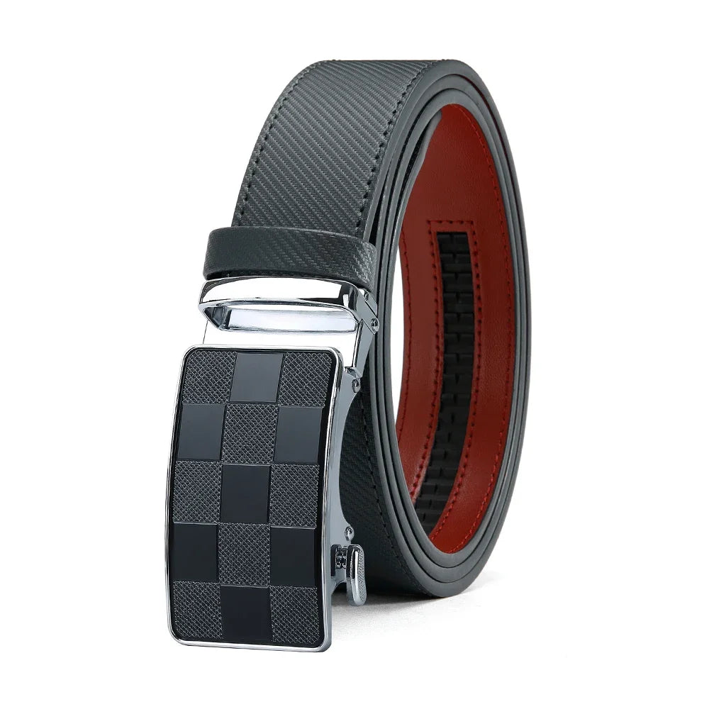 Men's Belt Metal Automatic Buckle Branded Belt Men's High-quality Genuine Leather Luxury Plus Size Men's Branded Belt