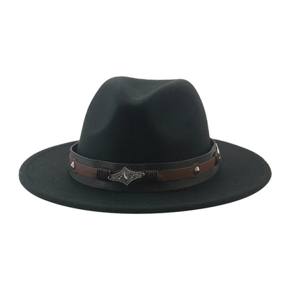 Hat Fedora Hats for Women Hats for Men Cowboy Hat Caps Big Size 62cm Western Cowboy Belt Cow Bands Fedoras Chapeau Feutre Homme