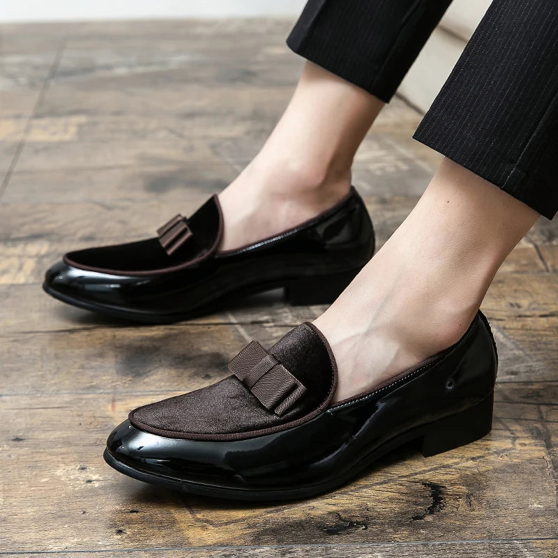 38~48 Mens Dress Italy Paty Leather Wedding Luxury Designer Flats Business Formal Gentleman Casual Driving Shoes for Men Loafers