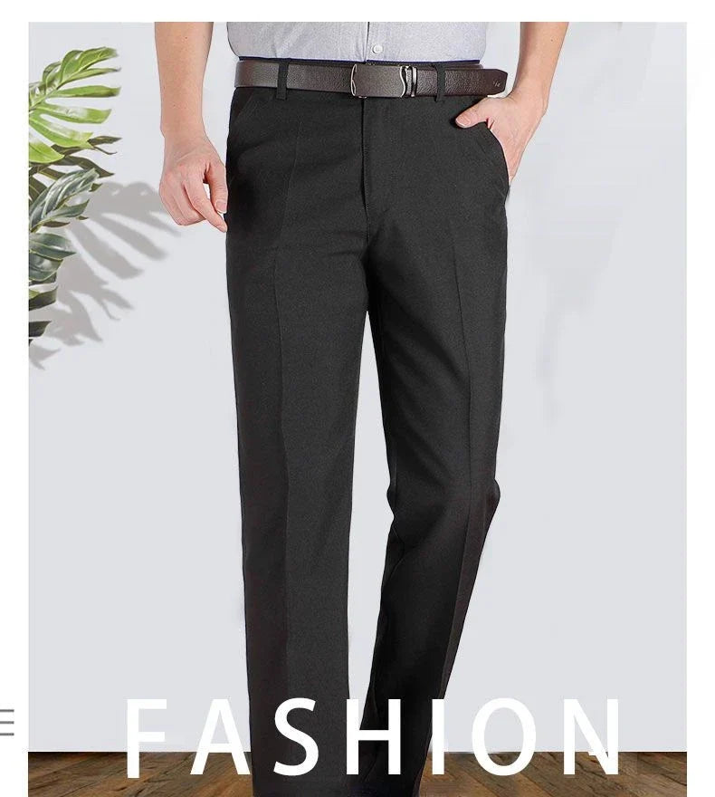 High Quality Men's Suit Pants Classic Summer Spring Pants High Waist Autumn Trousers Business Casual Pant Dropshipping Gozbkf