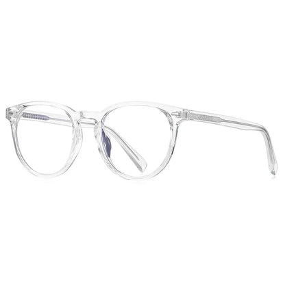 Unisex Retro Round Myopia Prescription Reading Glasses Women Anti Blue Light Blocking Optical Eyeglasses Frame Men PFD2117