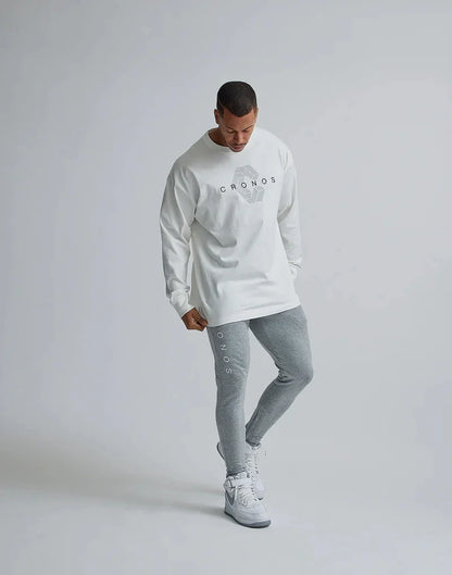Classics Print Long Sleeve 100% Cotton Men T-shirt Gym Fitness Bodybuilding Workout Casual T Shirt Male Sport Tee Tops