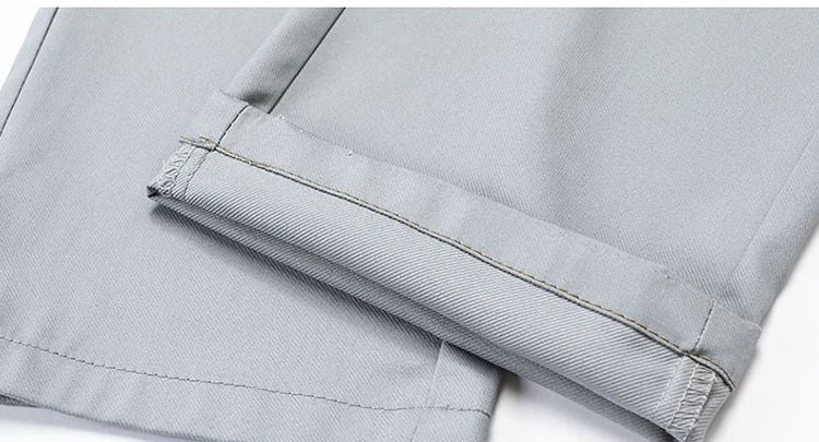Bamboo Fiber Business Straight Pants Men's Summer Thin Classic Design Office Dress Breathable Casual Formal Trouser Man Clothes