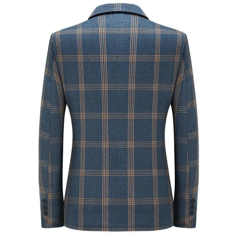 New style suit jacket - men's horizontal stripe business casual fashionable shirt - slim fit men's suit jacket