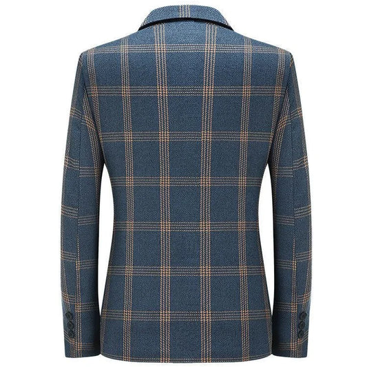 New style suit jacket - men's horizontal stripe business casual fashionable shirt - slim fit men's suit jacket