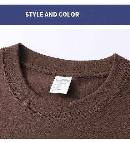 100% pure cotton men's short sleeve T-shirt high-end luxury brand pony embroidery casual round neck summer new fashion Paul top
