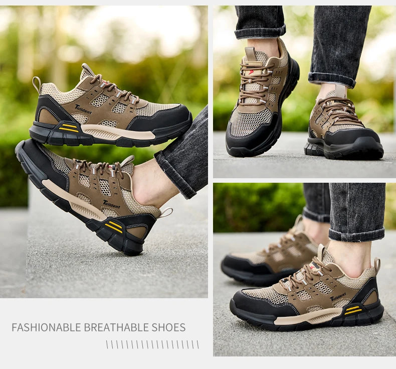 Safety Shoes, Anti Smashing and Anti Stabbing Work Shoes, Sports Shoes, Lightweight and Breathable Safety Boots, Insulated Shoes