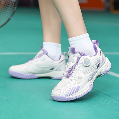Table Tennis Shoes for Men and Women, Fashionable Badminton Shoes for Women, with Rotating Buckle, Breathable and Non-Slip, Badminton Shoes, Casual Sports Shoes, Breathable Mesh Running Shoes, 2026 Trendy New Models, Sizes 36