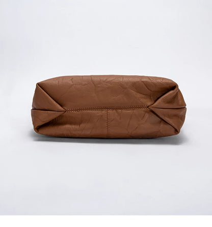 Body Design Solid Color Large Capacity Fashionable New Product Women's Shoulder Bag Chain Shoulder Strap Unique Folded Bag