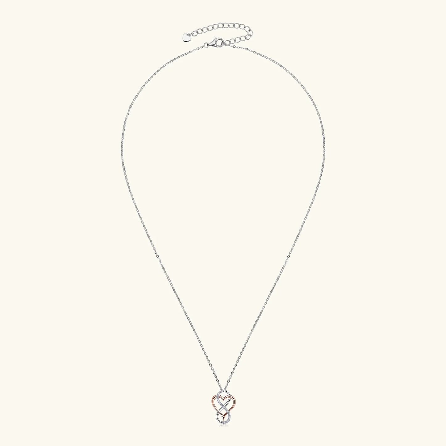 925 Silver Rose Gold Heart Necklace Pendant Full Moissanite Necklace For Women 18k Gold Plated Dainty Choker Valentines Gifts