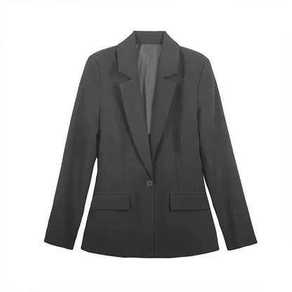 2026 New Office Women's Blazers & Jackets Fashion Slim Elegant Spring Women's Jacket Chic Young Commuter Warm Long Sleeve Blazer