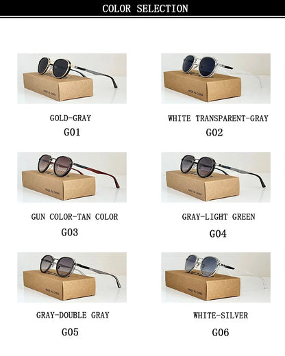 Fashion Oval Sunglasses For Men Luxury Retro Glasses Vintage Sunglasses Women Trendy And Fashionable Gafas De Sol Hombre Okulary