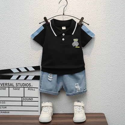 New Summer Fashion Baby Clothes Suit Children Boys Girls T-Shirt Shorts 2Pcs/Sets Toddler Casual Costume Infant Kids Tracksuits
