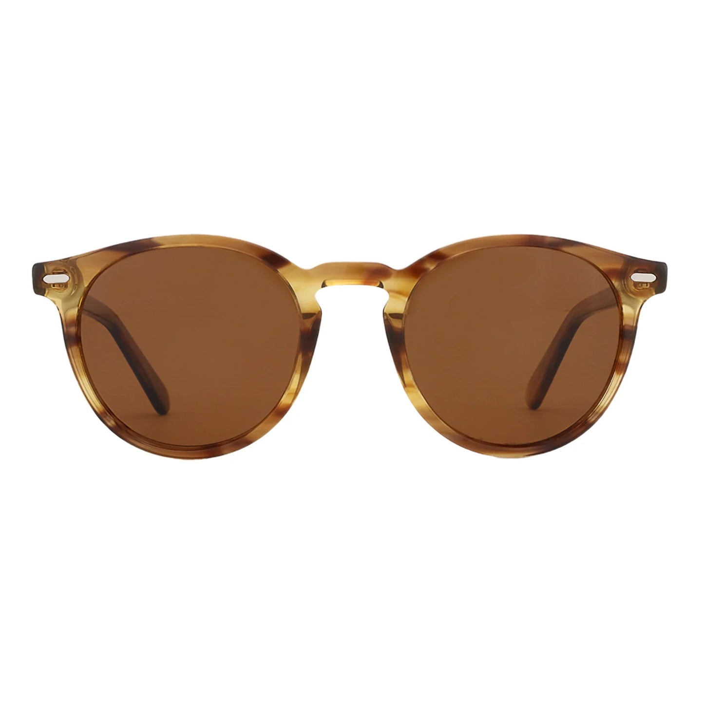 2026 Fashion Round Polarized Sunglasses Women Uv400 Protection Shade High-quality Acetate Retro Sun Glasses ZS6215