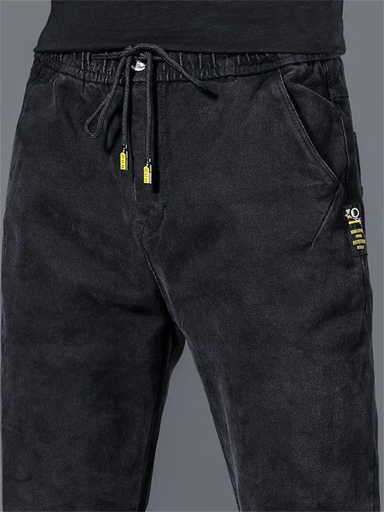 New Man Pants Hip Hop Harem Jeans Men Trousers Loose Joggers Denim Casual Sweatpants Korea Trousers Streetwear Men Clothing