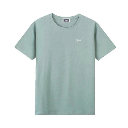 Summer Exported to Japan Korean Cotton Men Women T-shirt Embroidery letter Logo Couple Casual Loose O-Neck Short Sleeve Tees