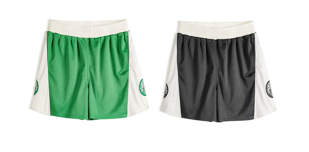 Men's Vintage Mesh Breathable Shorts Loose Basketball Fitness Training Five Inch Pants Casual Outdoor Summer Streetwear