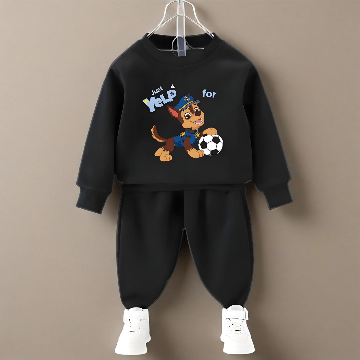 Spring Fall Boys O Neck Pullover and Sweatpant Two Piece Set Children's Casual Hoodies Sets Kids Sport Clothes Suit