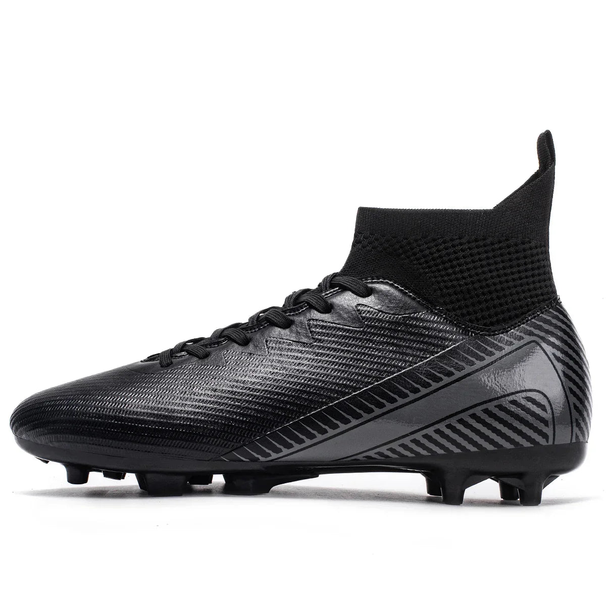 Breathable AG FG football shoes PU Fabric Mesh Upper TPU Wear-resistant Sole Non-slip Design For Kids Youth Daily Play