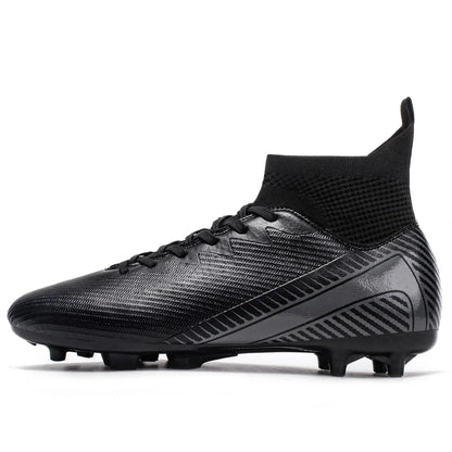 Breathable AG FG football shoes PU Fabric Mesh Upper TPU Wear-resistant Sole Non-slip Design For Kids Youth Daily Play