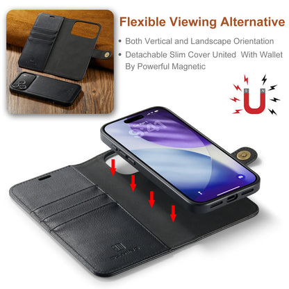 Luxury 2 in 1 Detachable Leather Case for iPhone 17 Pro Max 17 Pro 17 Air 17 Shockproof Book Bolio Magnetic Flip Cover