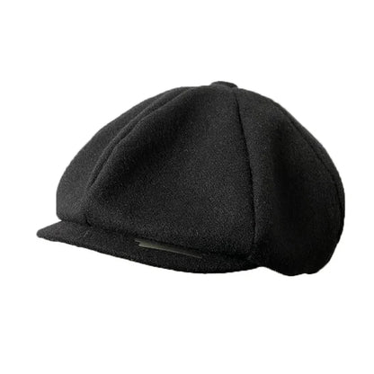 Newsboy Caps With Blade Fashion Men Wool Blend Flat Cap Peaky Hat Driving Hats Front Gatsby Cap for Male NC49