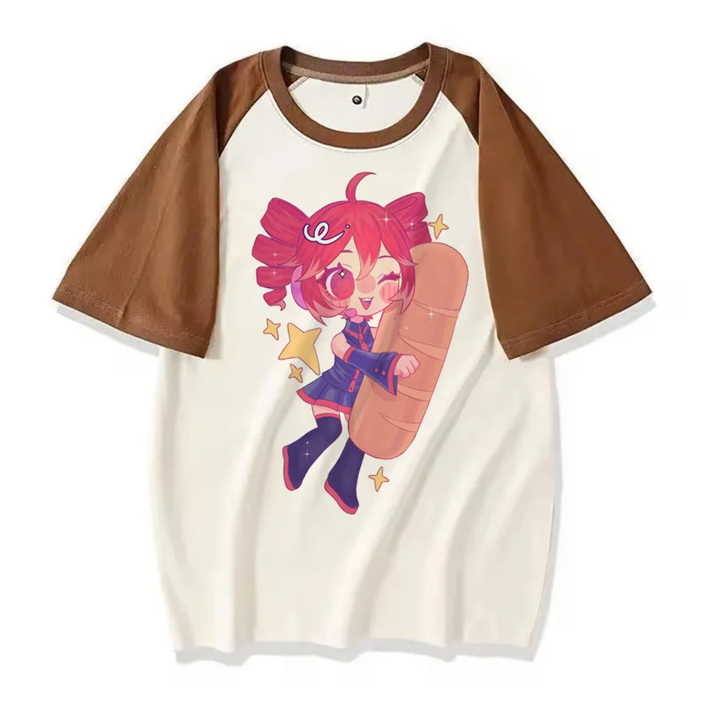 Kasane Teto tshirt girl Gothic Punk Comfortable aesthetic Colorful Y2k Pop Culture harajuku Psychedelic streetwear Retro