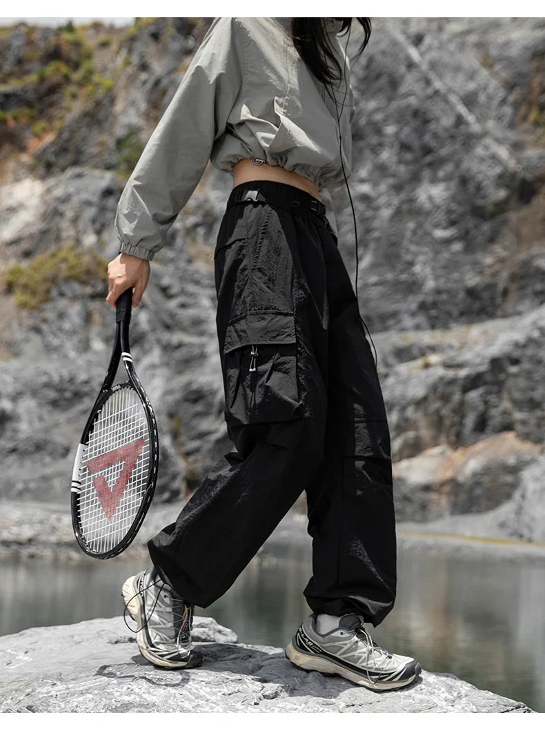 Outdoor Hiking Pants Male Waterproof Wear-Resistant Trekking Paratrooper Trousers Autumn Breathable Mountaineering Cargo Pants