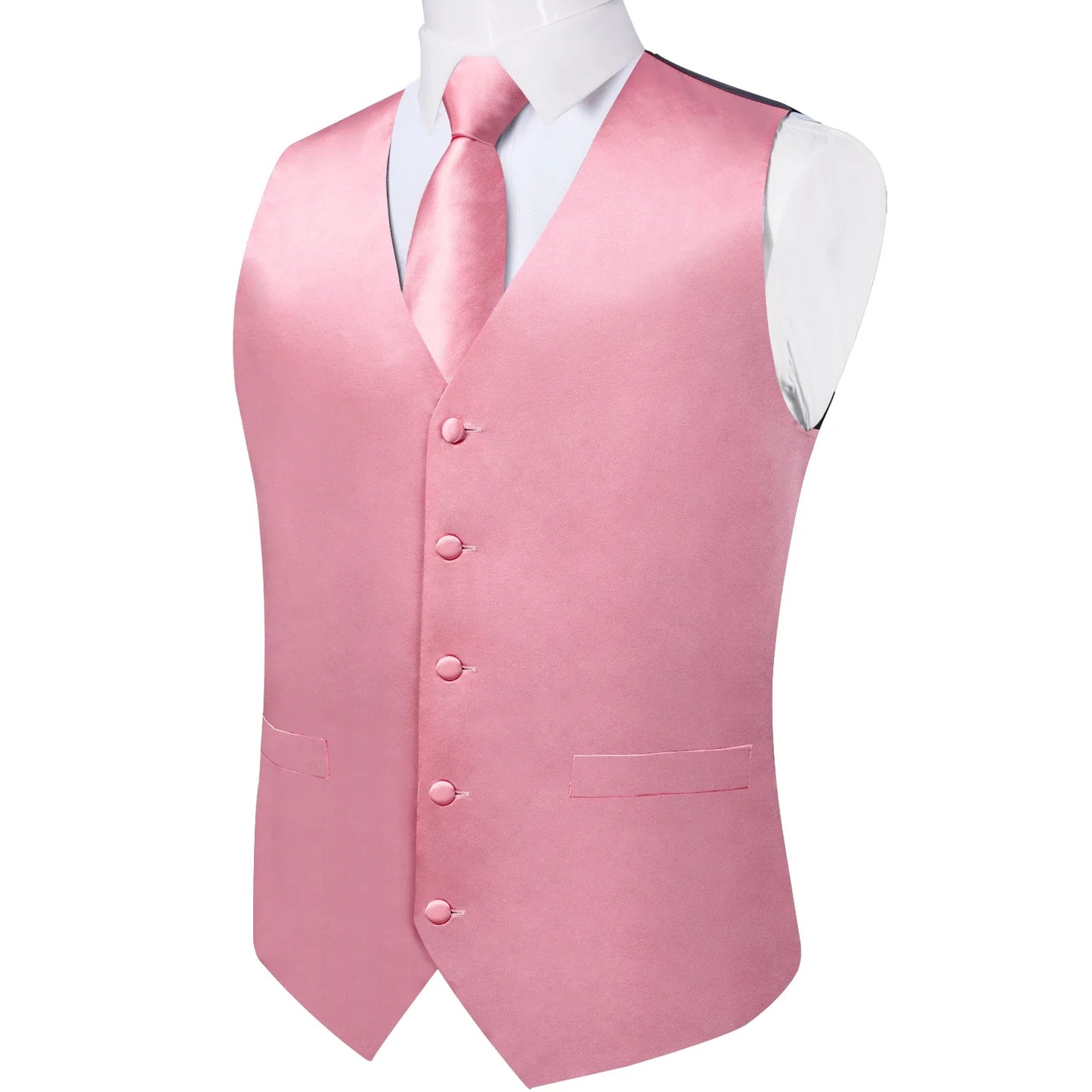 Wedding Party Green Men's Vest Shirt Accessories Fashion chaleco hombre for Man Four Seasons Wear Wholesale Necktie Handkerchief