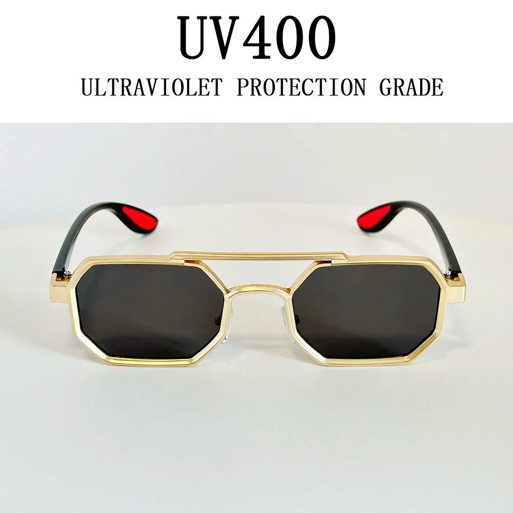 2025 Luxury Sunglass Men Vintage Steampunk Square Sunglasses Women Retro Fashion Glasses Sunglasses For Men Lunette Soleil Femme