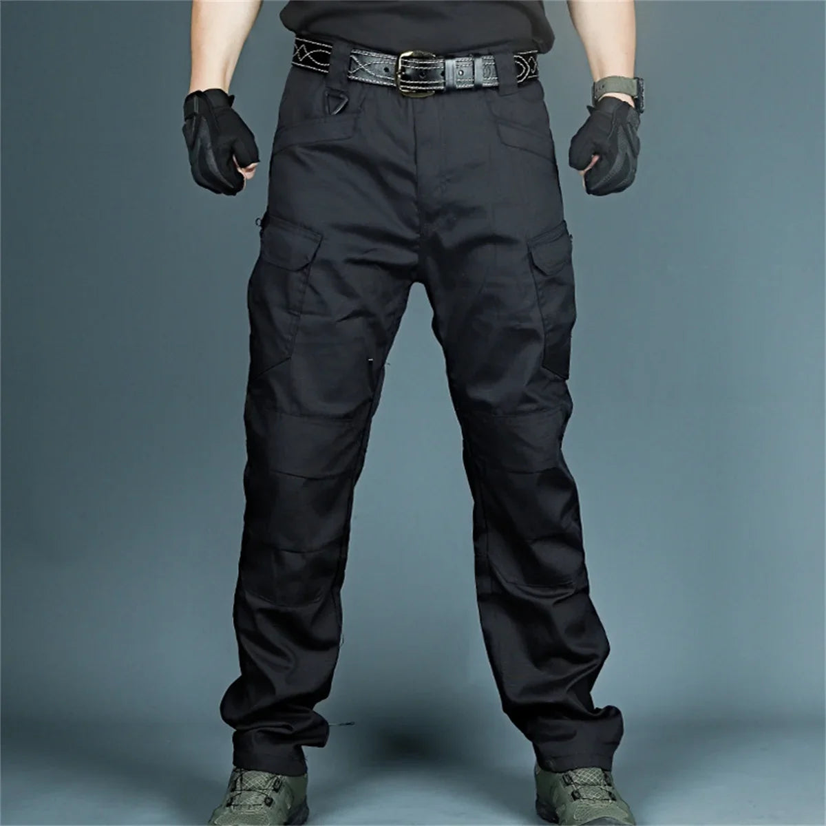 Plus Size Men's Elastic Tactical Pants Camping Hiking Fishing Trekking Climbing Outdoor Trousers Quick Dry Sports