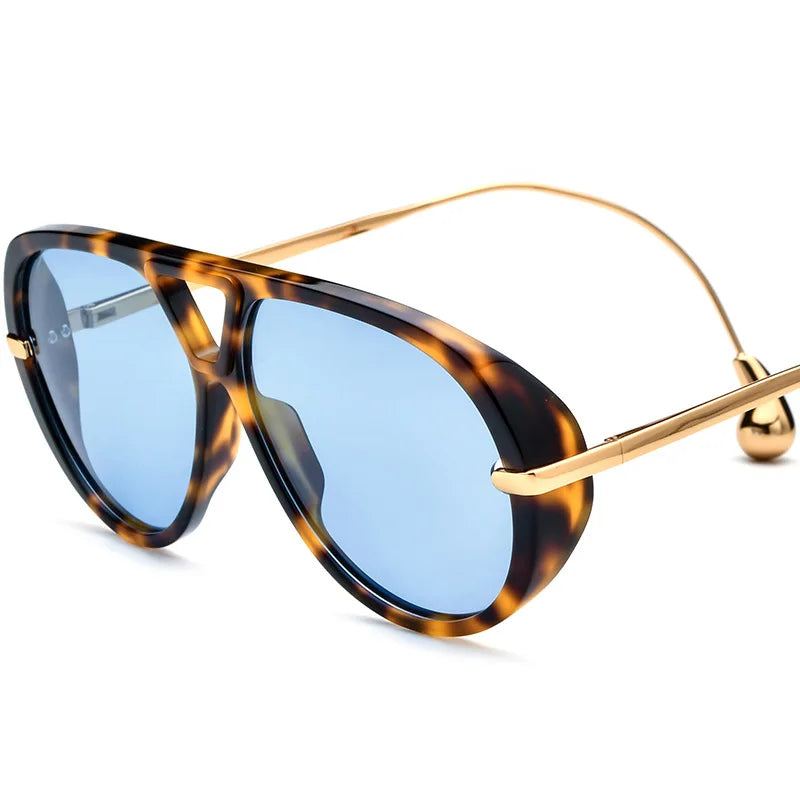 2026 Trend High Quality Pilot Sunglasses Acetate Frame Man Polarized Glasses Women Personality Alloy Legs UV400 Outdoor Eyewear