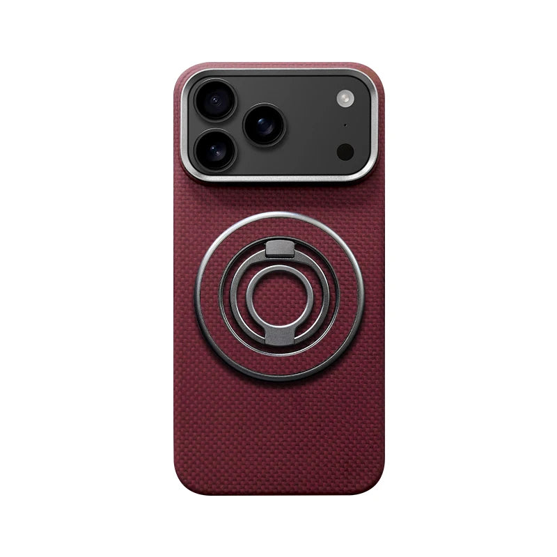 Ultra Slim Real Aramid Kevlar Carbon Fiber Business Case For IPhone 17 Air Pro Max Magnetic Charging Shockproof Protective Cover