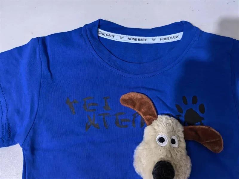 Kids Clothes Summer Children Boy Girls Cartoon T Shirt Shorts 2Pcs/sets Baby Toddler Clothing Infant Sportswear 1 2 3 4 5 Years